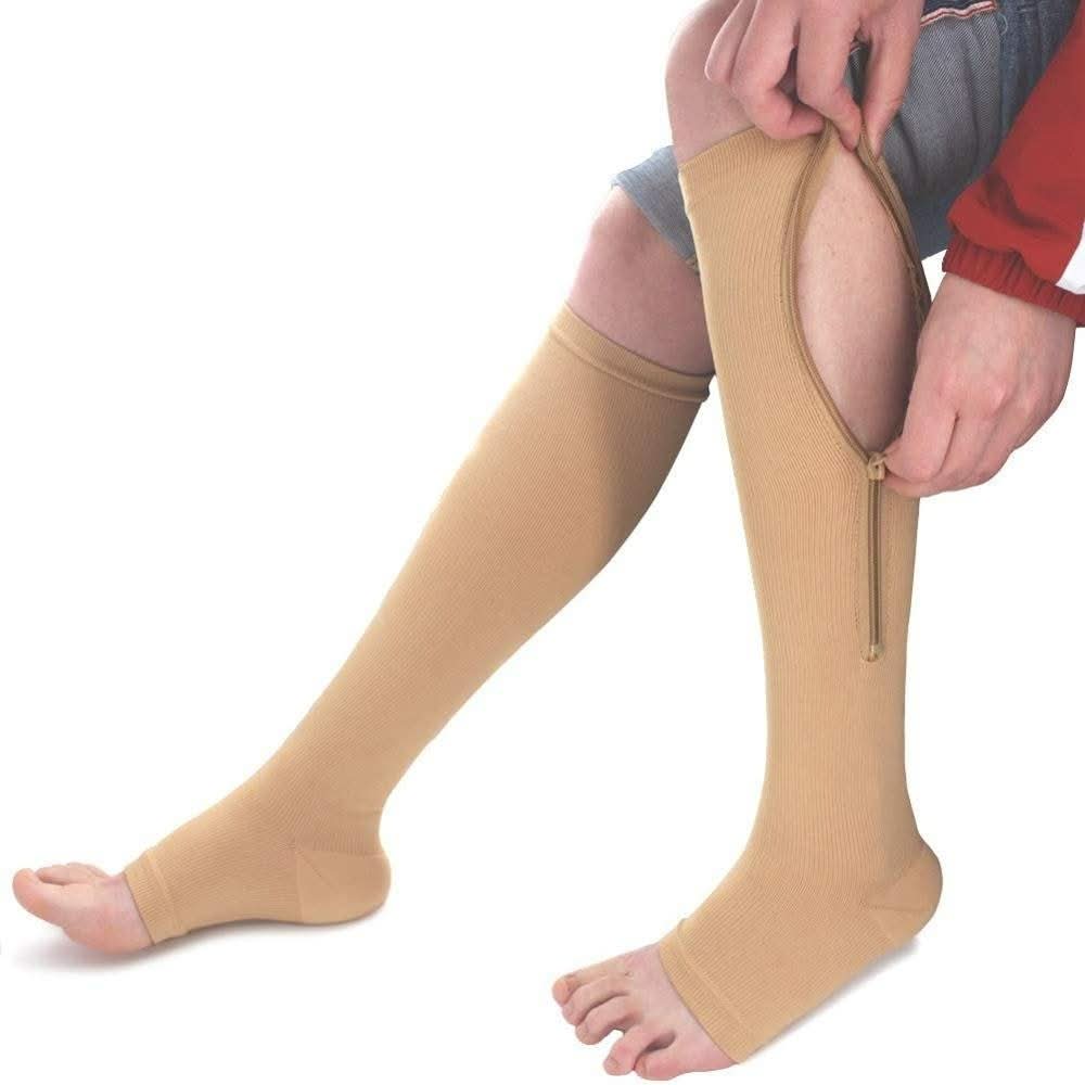 SupportEase - support stockings with zip for comfortable compression & easy handling