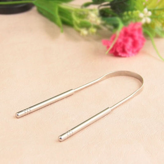 ScrapEMaster Tongue Cleaner - Stainless steel tongue scraper for fresh breath & oral hygiene
