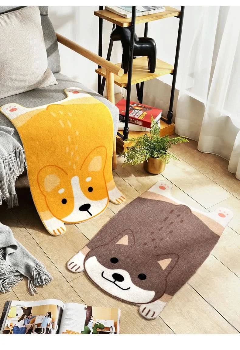 PawPrints animal mat made of fabric - Non-slip & cute for every living area