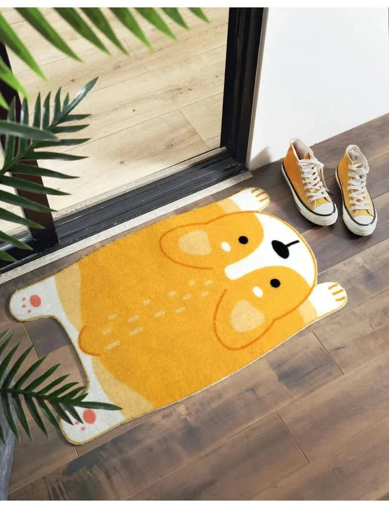 PawPrints animal mat made of fabric - Non-slip & cute for every living area