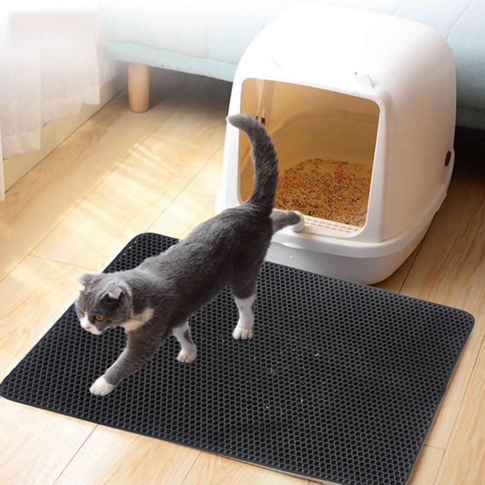 CATGRAINGUARD - Non-slip mat against cat litter with waterproof underside