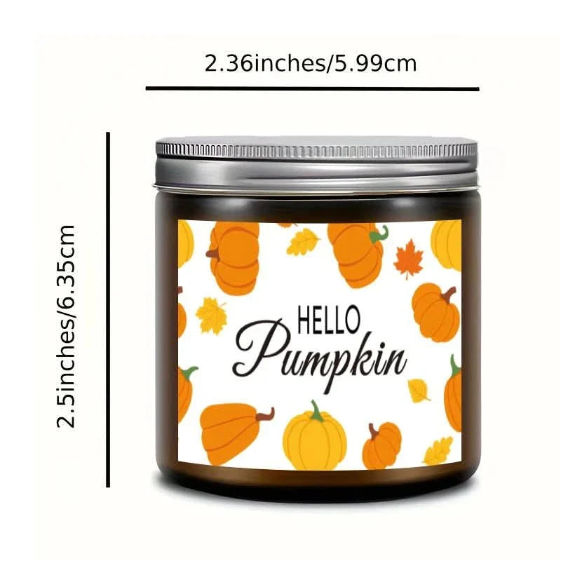 AutumnGlow Scented Candle – Soy Wax Candle with Autumn Scents, 200g, Long Burn Time