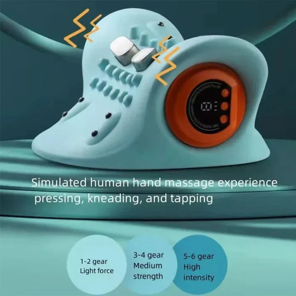 Flexease Neck Massager - EMS neck massager with acupressure & traction for pain relief