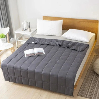 CalmiBlanket – Premium Cotton Weighted Blanket for Better Sleep