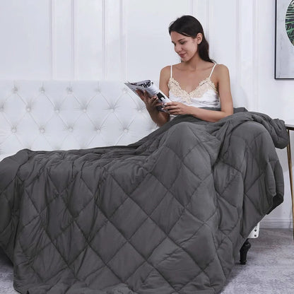 CalmiBlanket – Premium Cotton Weighted Blanket for Better Sleep