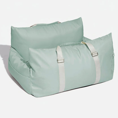 ComfyRide Dog Seat - Dog seat bed with safety belt & non-slip base for car & home