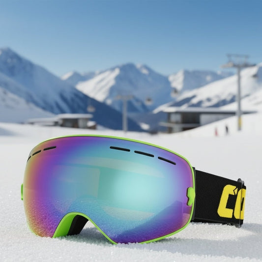 PANOICE VISION – UV400 Anti-Fog Ski Goggles with Double Layer & Spherical Panoramic Lens