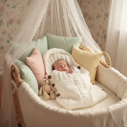 Hugnest Baby Wrap - Soft baby blanket for security right from the start
