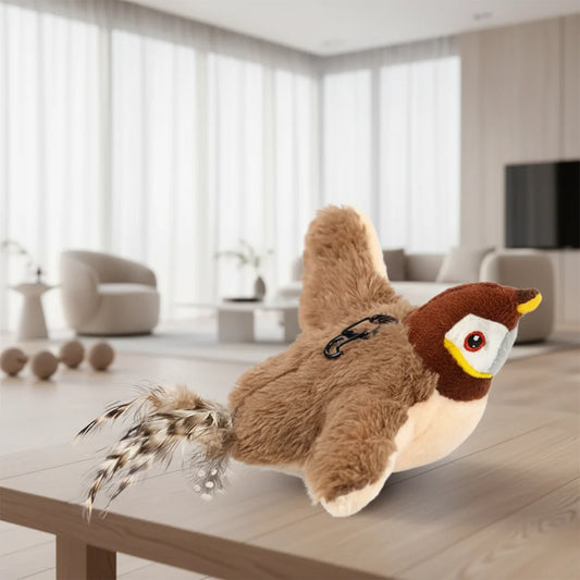 WhiskerFun plush toy - energy-saving, safe & perfect for active cats