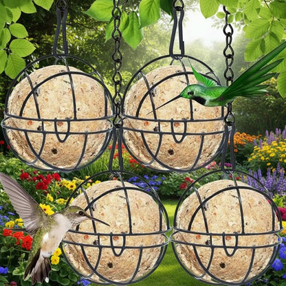 SUETLOCK – metal titmouse suet ball dispenser, squirrel-proof for outdoor feeding in the garden