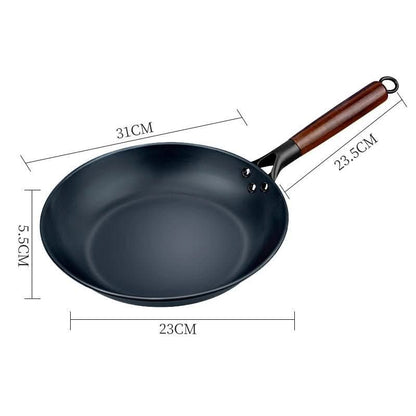 HearthForge cast iron pan | Robust non-stick frying pan | Even heat distribution | Healthy & durable cookware