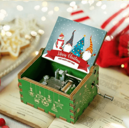 MERRYBOX – Christmas Music Box for Festive Decoration