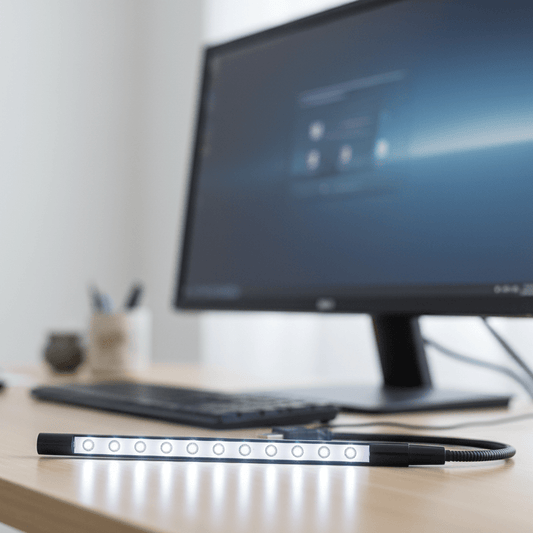 GLOWTYPE – Portable LED Keyboard Light for Focused Work at Night