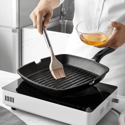 UTENSIVIA – Heat-resistant 11-piece kitchen tool set with wood handle look