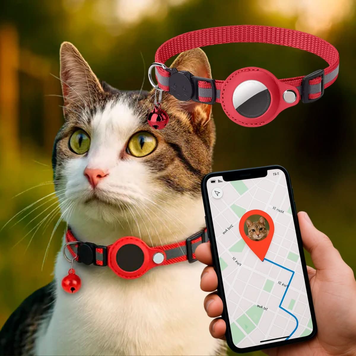 CATGUARD – GPS Collar for Cats with Reflective Design