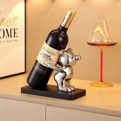 BEARWINE Rack - Playful ceramic wine rack in bear design for stylish bottle storage