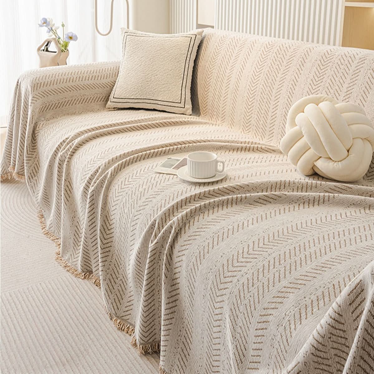 SnuggleTextile – Scratch-resistant & washable sofa cover made of chenille