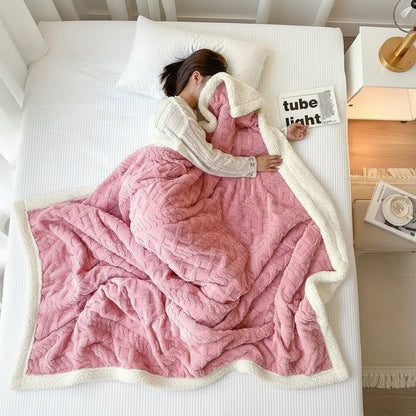 WARMVEL – Cozy Wool Blanket for Home and Office