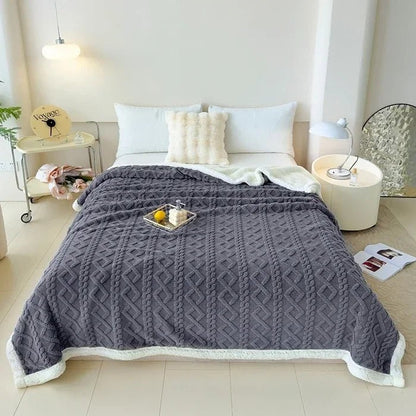 WARMVEL – Cozy Wool Blanket for Home and Office