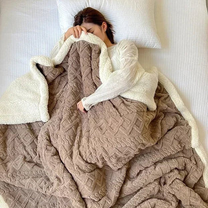 WARMVEL – Cozy Wool Blanket for Home and Office
