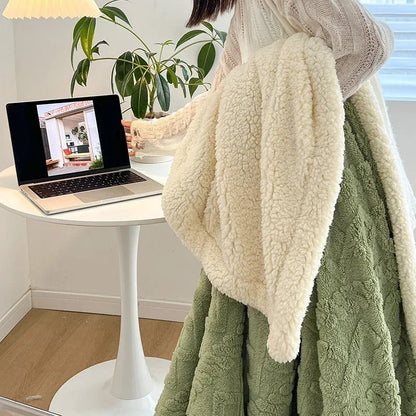 WARMVEL – Cozy Wool Blanket for Home and Office
