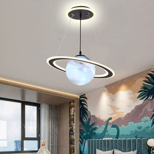 LED Planet Hanging Lamp - Imaginative children's room lamp in planet design