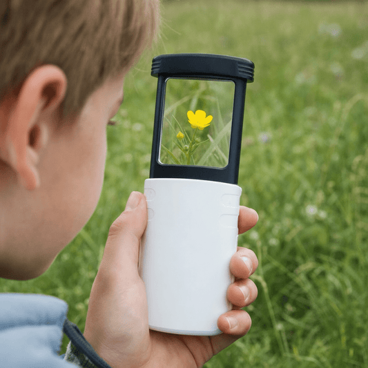 DETAILLESER – Foldable 4x LED Pocket Magnifier for Clear Reading and Precise Detail Work