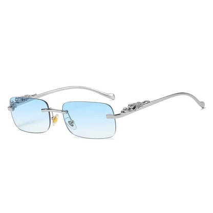 LEOPHAZE SHADES - Rimless sunglasses with leopard head design and UV400 protection
