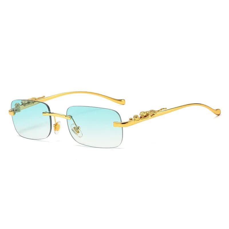 LEOPHAZE SHADES - Rimless sunglasses with leopard head design and UV400 protection