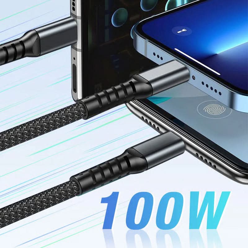 CHARGEGLOW – Transparent LED Fast Charging Cable (3-in-1)