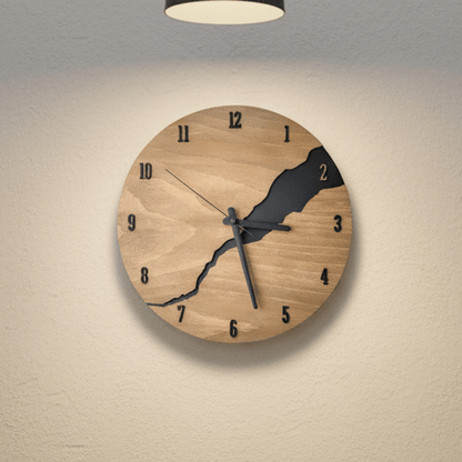 HORAWOOD – Elegant wooden wall clock with timeless charm for modern living spaces