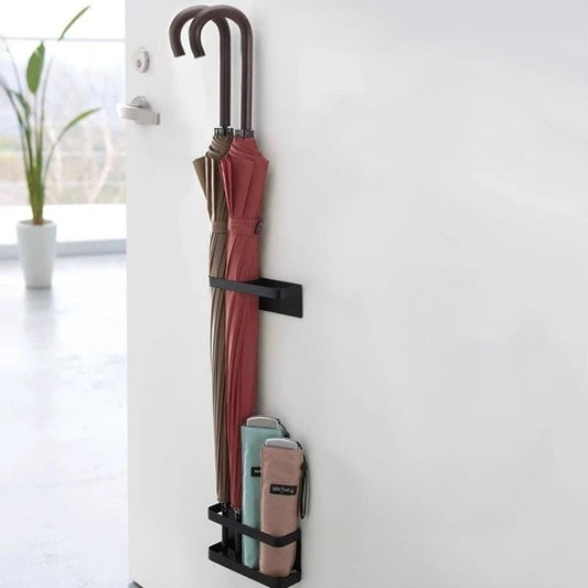 DECORA – Adjustable Umbrella Stand with Drip Tray and Decorative Iron Finish