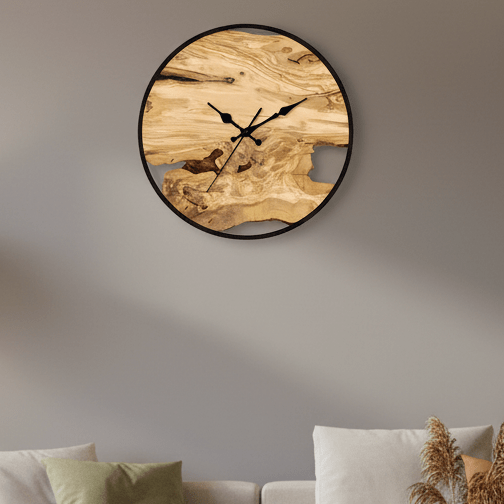 MODUCRYS – Elegant clear acrylic wall clock for modern minimalist home decor