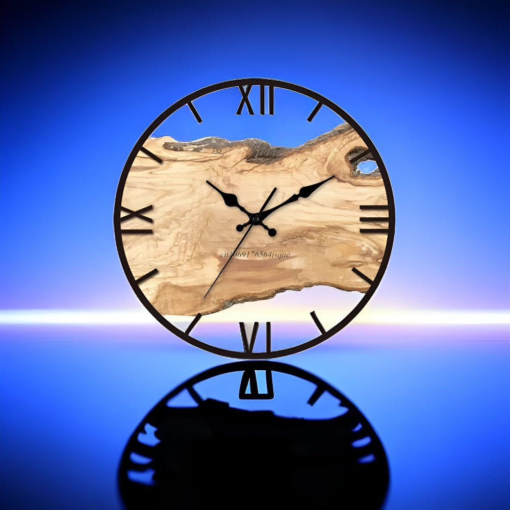 MODUCRYS – Elegant clear acrylic wall clock for modern minimalist home decor