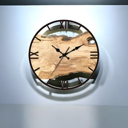 MODUCRYS – Elegant clear acrylic wall clock for modern minimalist home decor