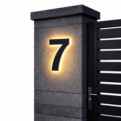 LICHTZEICHEN – Individually Customizable LED House Numbers for Modern Homes