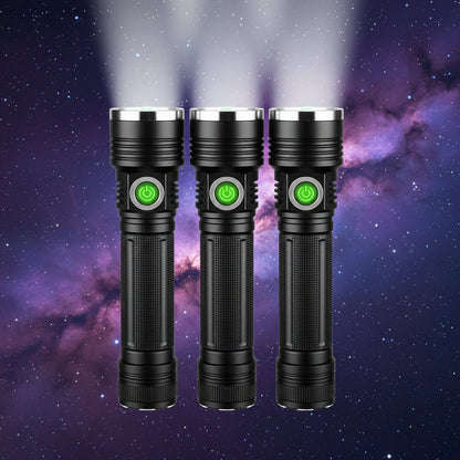 BEAMTECH – Type-C rechargeable LED flashlight with 100000 lumens for outdoor use
