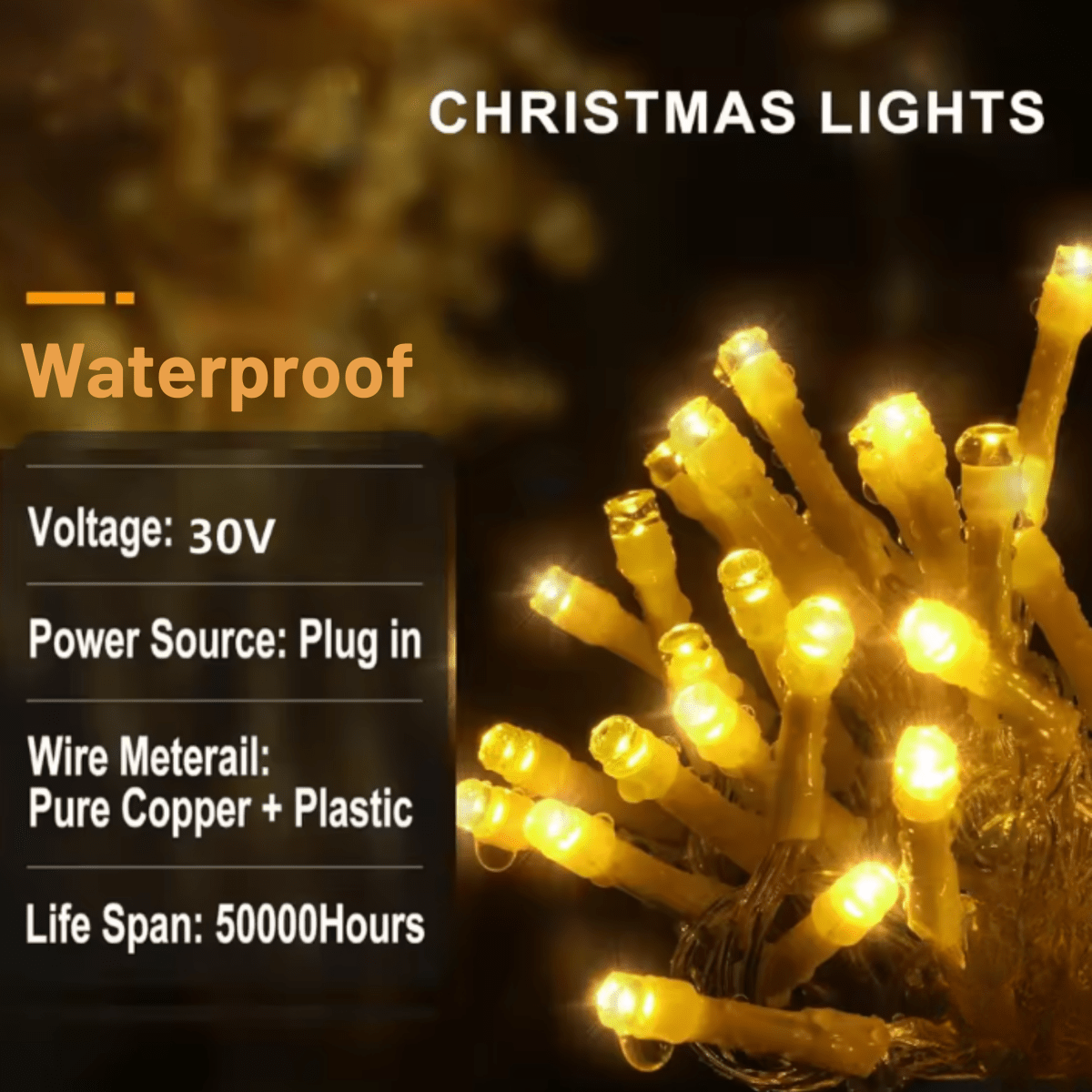 ILLUMERA – LED Garden Curtain 4 × 0.6 m with Weatherproof Elegance