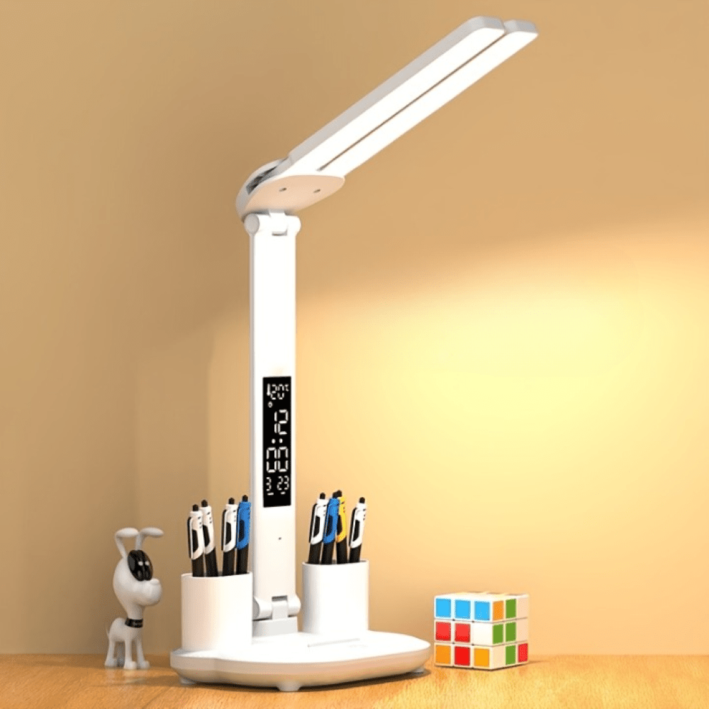 LUXDESK – Versatile Dual-Head LED Desk Lamp with Touch Control and USB Power Supply