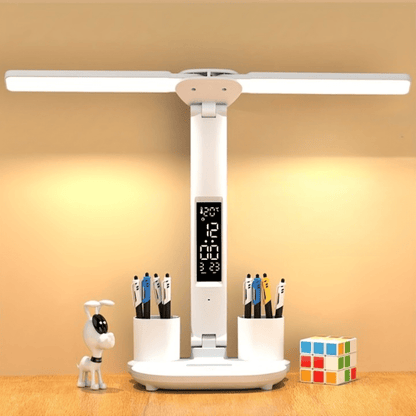 LUXDESK – Versatile Dual-Head LED Desk Lamp with Touch Control and USB Power Supply