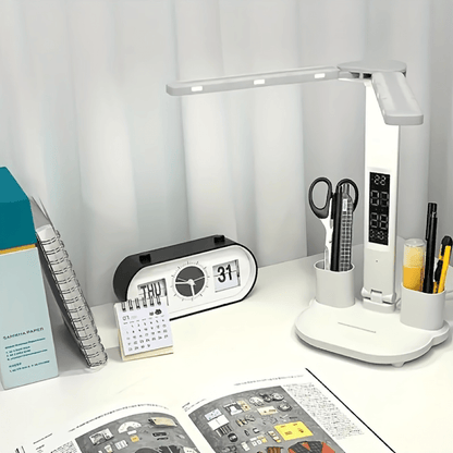 LUXDESK – Versatile Dual-Head LED Desk Lamp with Touch Control and USB Power Supply