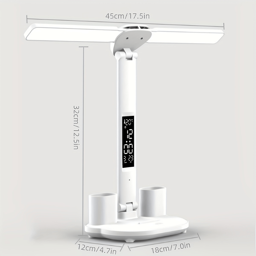 LUXDESK – Versatile Dual-Head LED Desk Lamp with Touch Control and USB Power Supply