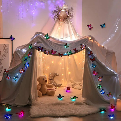MAGICFLUTTER – 3D LED Butterfly Wall Sticker for Magical Night Lighting