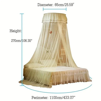 DREAMDOME – Elegant Dome Mosquito Net with Glowing Butterfly Decoration