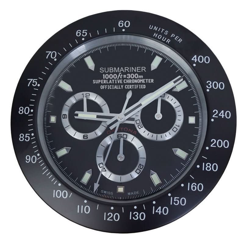 Meravis LumiCore Wall Clock | Stainless Steel & Luminous Hands | Silent Quartz Movement | Modern Designer Clock for Stylish Rooms