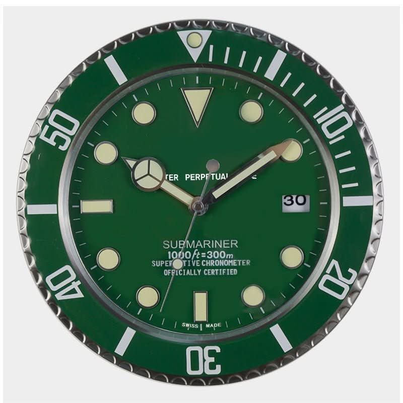 Meravis LumiCore Wall Clock | Stainless Steel & Luminous Hands | Silent Quartz Movement | Modern Designer Clock for Stylish Rooms