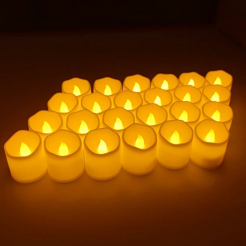 CALMCANDLE – Flameless LED tealights with warm flickering effect for safe ambiance