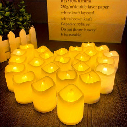 CALMCANDLE – Flameless LED tealights with warm flickering effect for safe ambiance