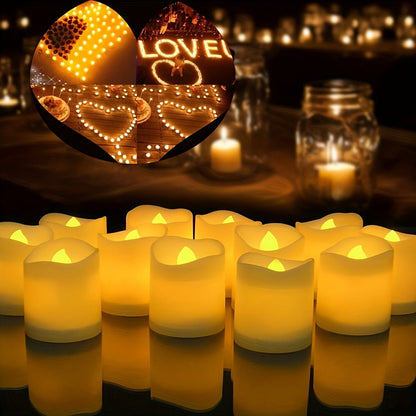 CALMCANDLE – Flameless LED tealights with warm flickering effect for safe ambiance