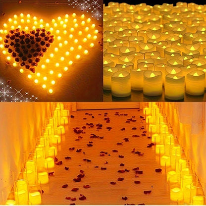 CALMCANDLE – Flameless LED tealights with warm flickering effect for safe ambiance